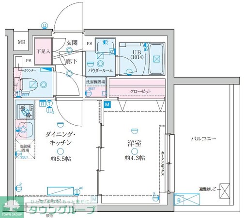 GENOVIA京成立石Vの物件間取画像